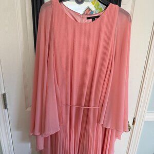 Alex Marie Coral Cape Dress Size 16 NWT
